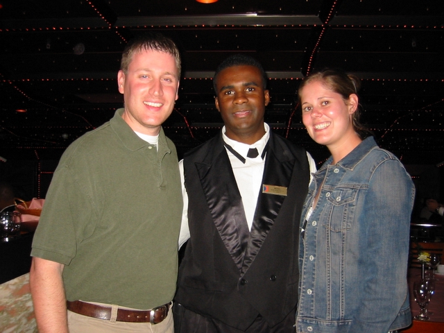 with our waiter Nick